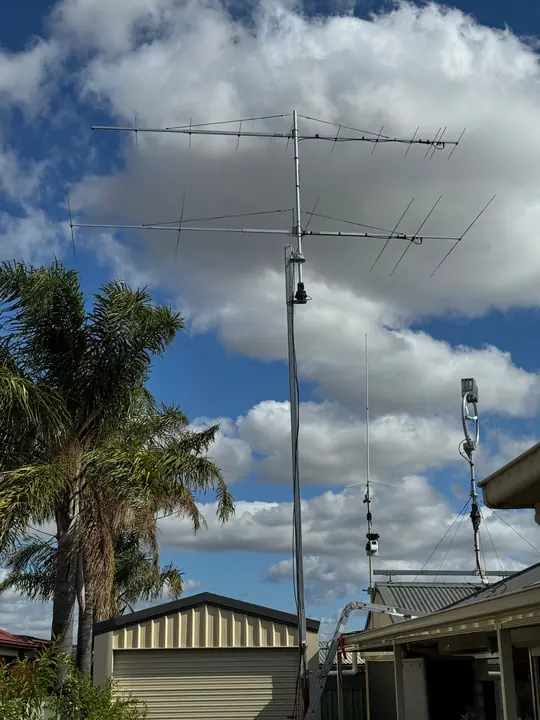 6 element 6 m yagi on the mast