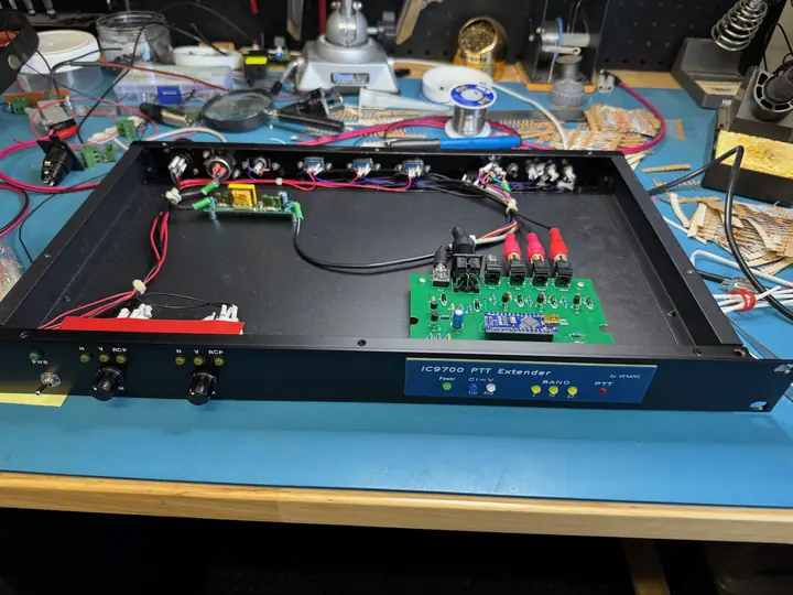 IC-9700 PTT extender / controller build
