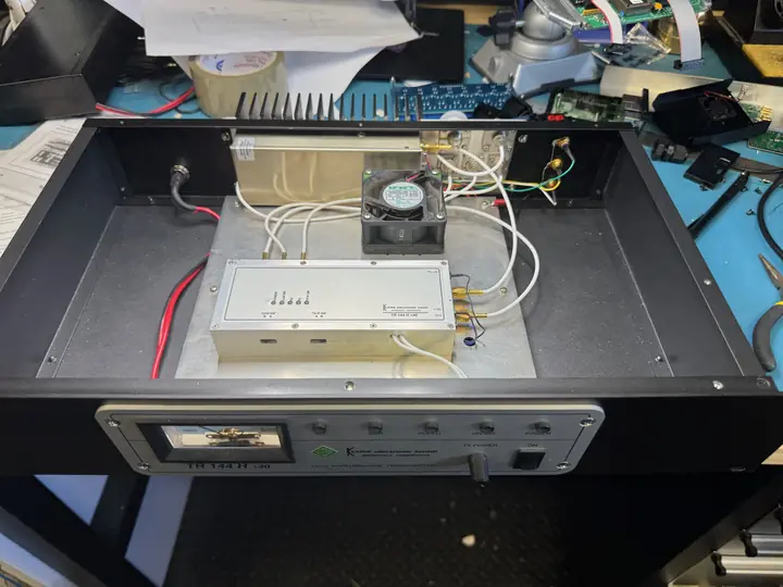 Inside the TR144 rack conversion