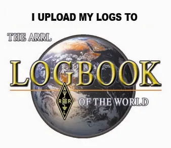 I upload my logs to the ARRL Logbook of the World