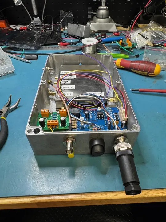 9 cm transverter on the bench
