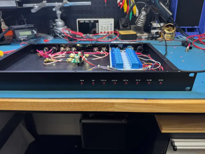 Transverter band switch, front